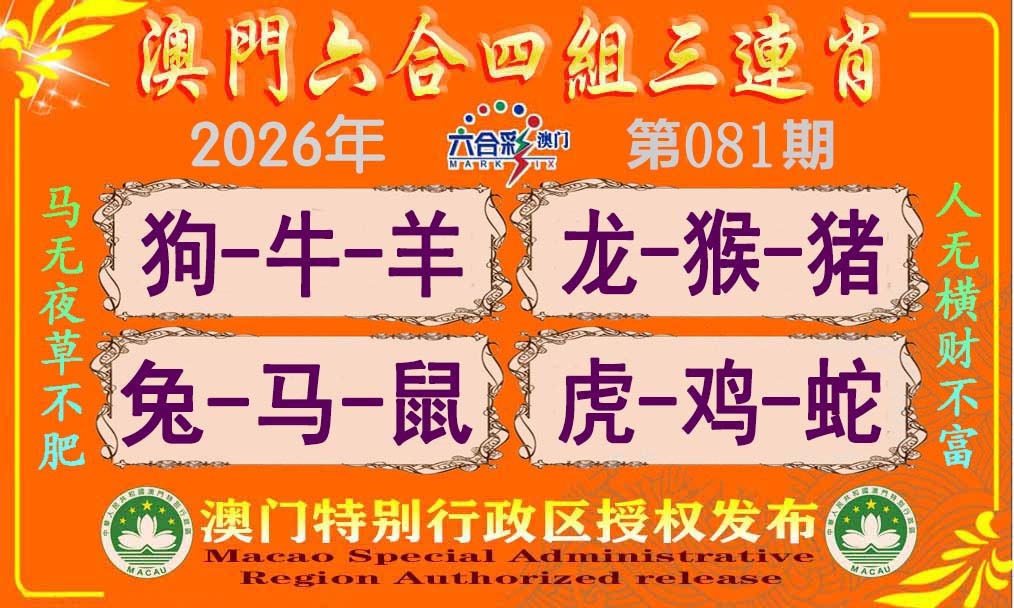 081期六合四组三连肖[图]